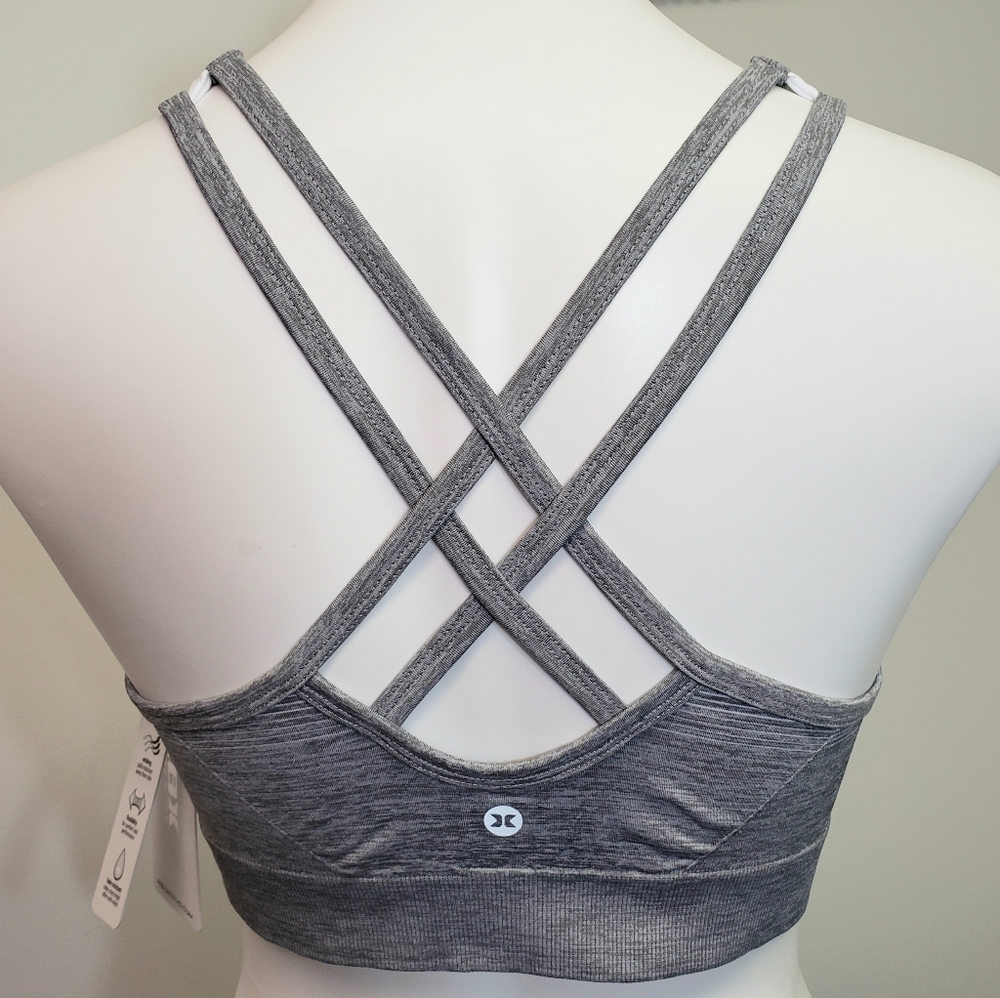 NWT RBX bra gray and white MSRP 38.00
